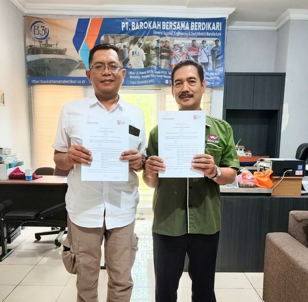SMK SIG Perpanjang Kerja Sama dengan PT Barokah Bersama Berdikari untuk Perkuat Kompetensi Siswa TITL
